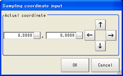 Sampling coordinate window