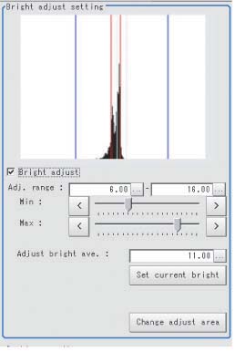 Brightness follow-up adjustment setting - "Brightness follow-up adjustment setting" area