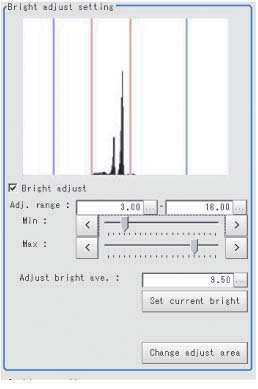 Brightness follow-up adjustment setting - "Brightness follow-up adjustment setting" area