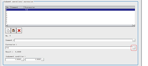 NG error judgement - "Judgment operational expression" area