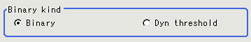 Binarization - "Binary type" area