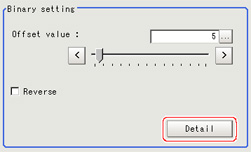 Binary - "Binary setting" area