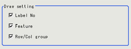 Measurement parameters - "Draw setting" area