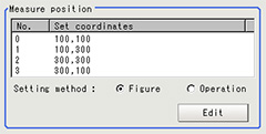 Image conversion settings - "Measurement position setting" area