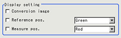 Image conversion settings - "Display setting" area