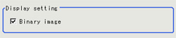 Measurement parameters - "Display setting" area