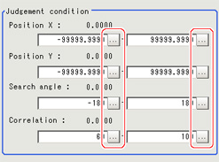 Measurement - "Judgement condition" area