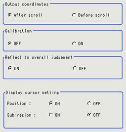 Output parameter - "Detail" area