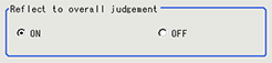 Output parameter - "Reflect to overall judgement" area