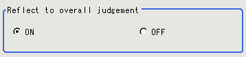 Output parameter - "Reflect to overall judgement" area