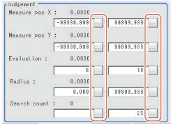 Measurement - "Judgement condition" area