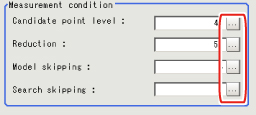 Measurement - "Measurement condition" area