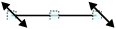 Illustration of how to adjust dimensions of the line