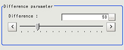 Difference Image Display - "Difference parameter" area