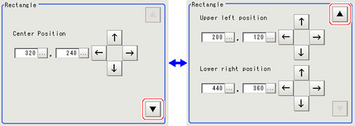 Detail Setting window (rectangle)