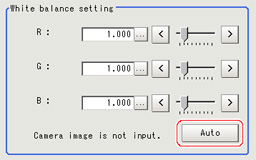 White balance - "White balance setting" area