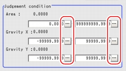 Setting - "Judgement condition" area