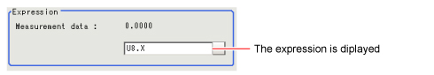 Measurement - "Expression" area