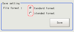 Measurement History Display - Save setting