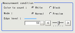 Measurement - "Measurement condition" area