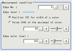 Measurement - "Measurement condition" area