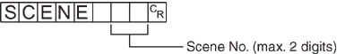 Serial - Command format input example