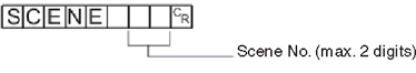 Command format - SCENE