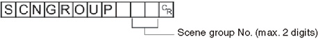 Command format - SCNGROUP