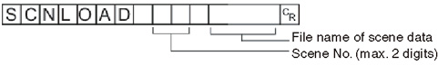 Command format - SCNLOAD