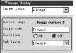 Main screen "Control" area - Image display settings