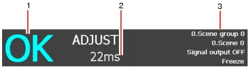 Illustration of Measurement Information Display Area on the Main Screen