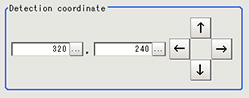 Detection point - "Detection coordinate" area