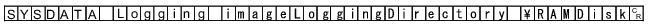 Command example - SYSDATA