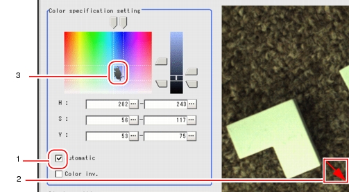 Color - Color Specification Setting Area