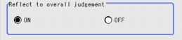 Output Parameter - Reflect to overall judgement area