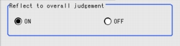 Output Parameter - Reflect to overall judgement area