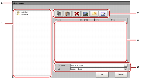 Illustration of File and Folder Selection window