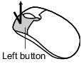 Illustration of tapping operation of a mouse