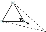 Illustration of how to change one Angle of a polygon