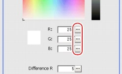 Edge Color - Color Specification Setting Area