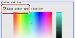 Edge Color - Color Setting Area