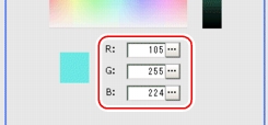 Edge Color - Color Setting Area