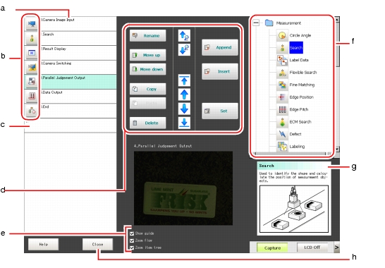 Figure of the Edit Flow window