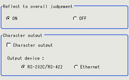 Output parameter - "Detail" area