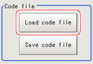 Code Parameters - "Code file" area