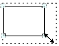Illustration for how to adjust the overall size of the rectangle
