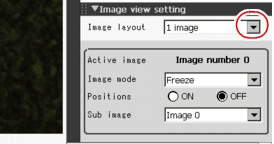 Main screen - Image view setting