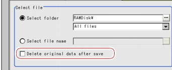Save to file - Copy Files window