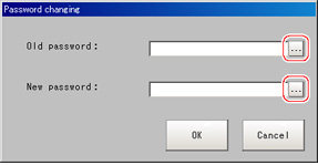 Password Changing window