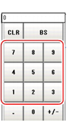 Numeric keyboard screen